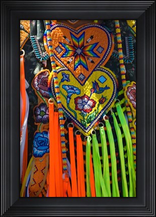 Framed Native American Indian Ceremonial Costume Print