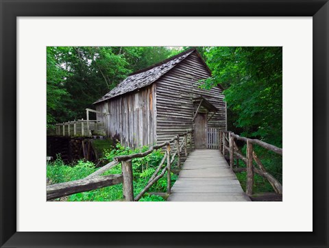 Framed Cable Mill at Cades Cove, Tennessee Print