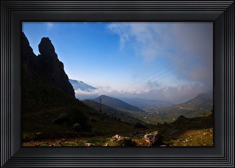 Framed El Boquete de Zafarraya, Malaga Province, Andalucia, Spain Print