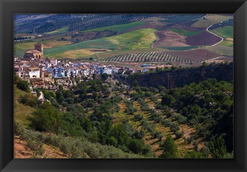 Framed Village of Alhama de Granada, Granada Province, Andalucia, Spain Print