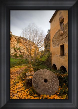 Framed Old Flower Mill, Alhama de Granada, Spain Print