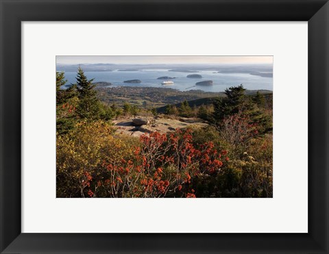 Framed Ferry, Bar Harbor, Porcupine Island, Maine Print