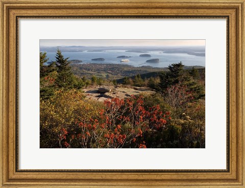 Framed Ferry, Bar Harbor, Porcupine Island, Maine Print