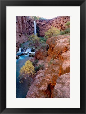 Framed Havasu Falls, Grand Canyon National Park, Arizona Print