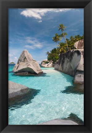 Framed Pulau Dayang Beach, Malaysia Print