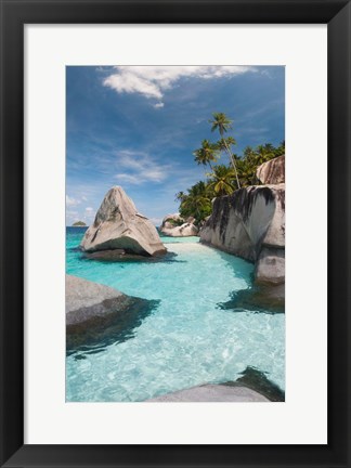 Framed Pulau Dayang Beach, Malaysia Print