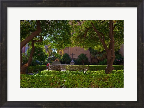 Framed Malaga&#39;s Cathedral, Malaga City, Andalucia, Spain Print