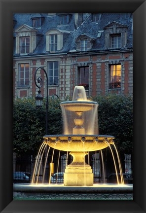 Framed Place Des Vosges, Paris, France Print