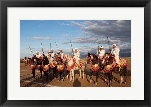 Framed Berber Horsemen, Dades Valley, Morocco Print
