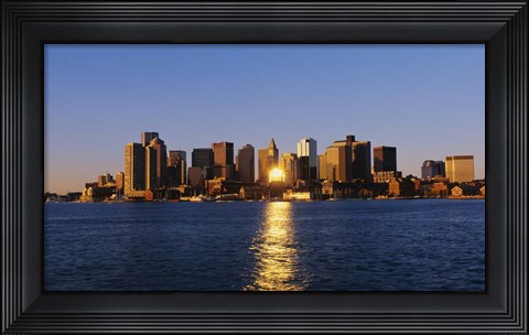 Framed Inner Harbor, Boston, MA Print