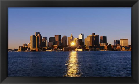 Framed Inner Harbor, Boston, MA Print