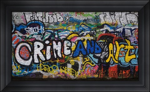 Framed Grafitti on the U2 Wall, Windmill Lane, Dublin, Ireland Print