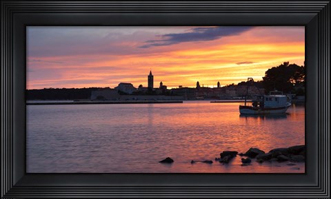 Framed Island of Rab, Kvarner Region, Dalmatia, Croatia Print
