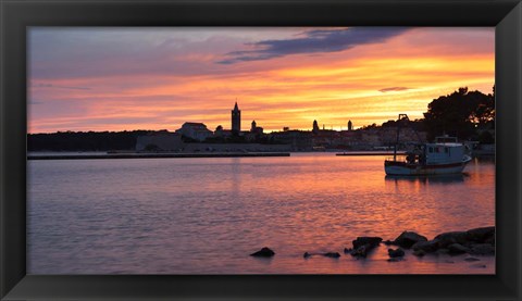 Framed Island of Rab, Kvarner Region, Dalmatia, Croatia Print