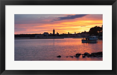 Framed Island of Rab, Kvarner Region, Dalmatia, Croatia Print