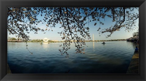 Framed Jefferson Memorial, Potomac River, Washington DC Print