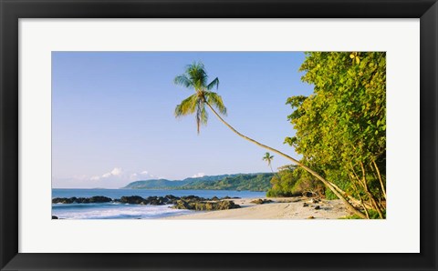 Framed Montezuma Beach, Nicoya Peninsula, Costa Rica Print