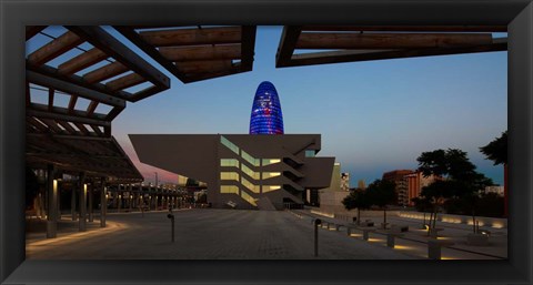 Framed Museum in a City, Disseny Hub Barcelona, Spain Print