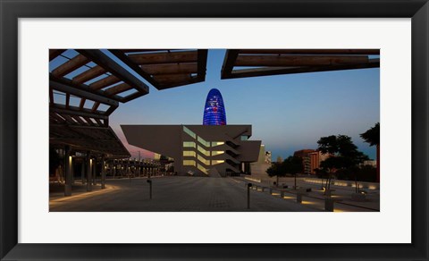 Framed Museum in a City, Disseny Hub Barcelona, Spain Print