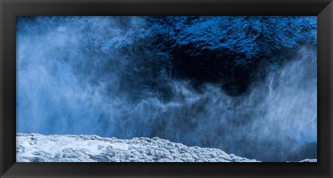 Framed Wintertime by Gullfoss Waterfalls, Iceland Print