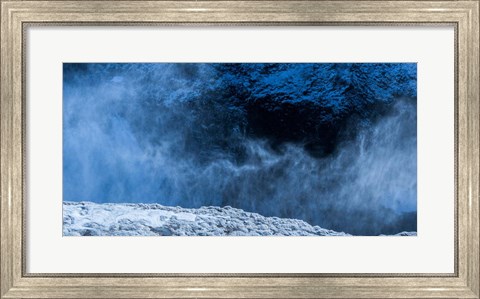 Framed Wintertime by Gullfoss Waterfalls, Iceland Print