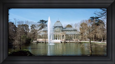 Framed Palacio De Cristal, Madrid, Spain Print
