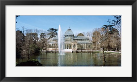 Framed Palacio De Cristal, Madrid, Spain Print