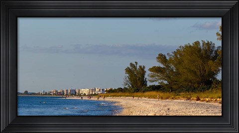 Framed Beach, Naples, Collier County, Florida Print