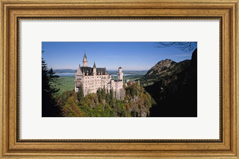 Framed Aerial view of a Castle, Germany, Bavaria Print