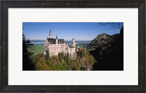 Framed Aerial view of a Castle, Germany, Bavaria Print
