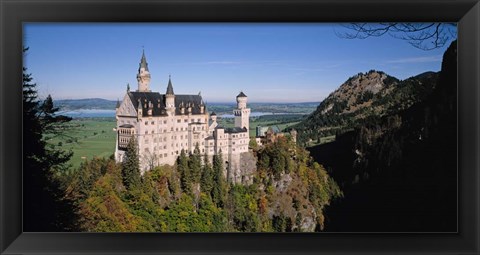 Framed Aerial view of a Castle, Germany, Bavaria Print