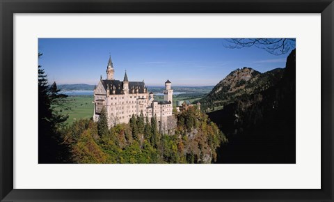 Framed Aerial view of a Castle, Germany, Bavaria Print