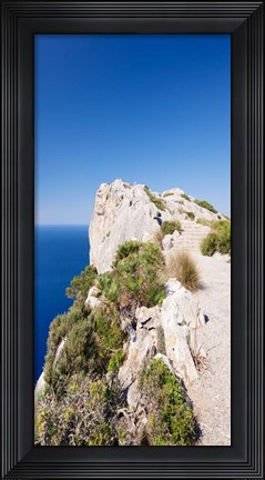 Framed Mirador d&#39; Es Colomer, Majorca, Balearic Islands, Spain Print