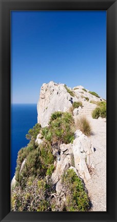 Framed Mirador d&#39; Es Colomer, Majorca, Balearic Islands, Spain Print