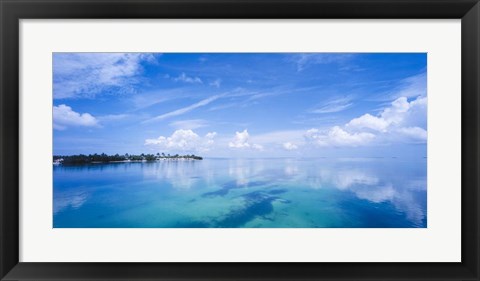 Framed Cloudy Ocean, Florida Keys, Florida Print