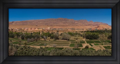 Framed Tinghir Oasis, Province De Tinghir, Souss-Massa-Draa, Morocco Print