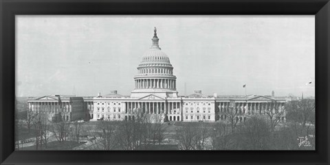 Framed US Capitol, Washington DC, 1916 Print