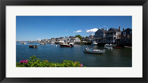 Framed Nantucket Harbor, Massachusetts Print