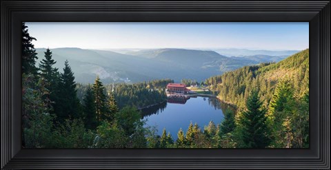 Framed Mummelsee Lake, Black Forest, Baden-Wurttemberg, Germany Print