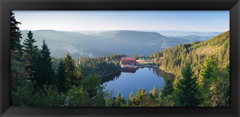 Framed Mummelsee Lake, Black Forest, Baden-Wurttemberg, Germany Print