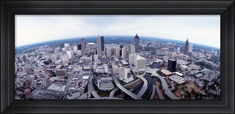 Framed Ariel View of Atlanta, Georgia Print