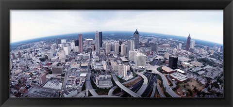 Framed Ariel View of Atlanta, Georgia Print