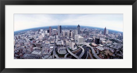 Framed Ariel View of Atlanta, Georgia Print