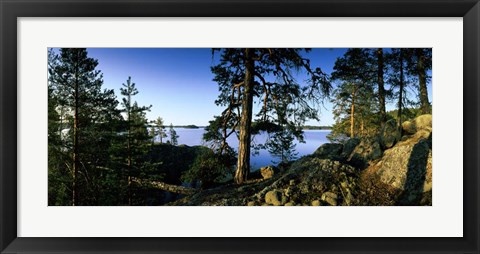 Framed Lake Saimaa, Puumala, Finland Print