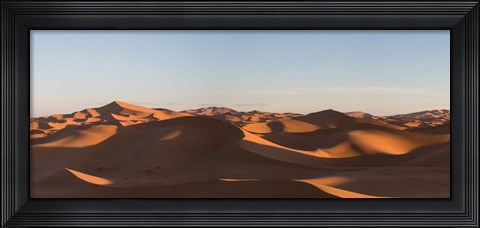Framed Erg Chebbi Dunes Errachidia Province, Meknes-Tafilalet, Morocco Print