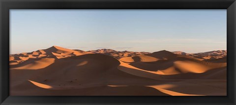 Framed Erg Chebbi Dunes Errachidia Province, Meknes-Tafilalet, Morocco Print