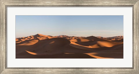 Framed Erg Chebbi Dunes Errachidia Province, Meknes-Tafilalet, Morocco Print