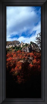 Framed Roubion Village, Provence-Alpes-Cote d&#39;Azur, France Print