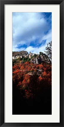 Framed Roubion Village, Provence-Alpes-Cote d&#39;Azur, France Print