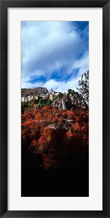 Framed Roubion Village, Provence-Alpes-Cote d&#39;Azur, France Print